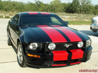 American Car Craft Bright Red Solid Premium Vinyl Custom Racing Stripes Ford Mustang 2005-2009 - ACC-272007