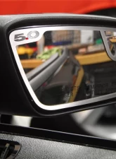 American Car Craft 2Pc 5.0 Style Brushed Stainless Steel Side View Mirror Trim Ford Mustang GT 2011-2013                                     - ACC-272010 - Image 3