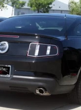 American Car Craft 2Pc Premium Vinyl Taillight Blackout w/Polished Trim Rings Ford Mustang V8 | GT 5L 2010-2012                                     - ACC-272013 - Image 3
