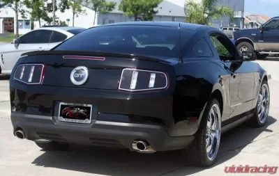 American Car Craft 2Pc Premium Vinyl Taillight Blackout w/Polished Trim Rings Ford Mustang V8 | GT 5L 2010-2012 - ACC-272013