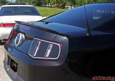 American Car Craft 2Pc Premium Vinyl Taillight Blackout w/Polished Trim Rings Ford Mustang V8 | GT 5L 2010-2012 - ACC-272013
