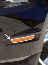 American Car Craft 4Pc Polished Stainless Steel Side Marker Light Trim Ford Mustang 2010-2013                                     - ACC-272014 - Image 3