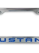 American Car Craft Black Carbon Fiber Stainless Steel License Plate Frame w/Mustang Lettering Ford Mustang 2010-2013                                     - ACC-272015-BLK - Image 5