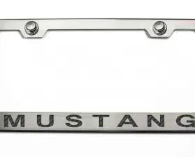 American Car Craft Black Carbon Fiber License Plate Frame w/Mustang Lettering Ford Mustang 2005-2009