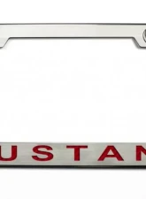 American Car Craft Black Solid License Plate Frame w/Mustang Lettering Ford Mustang 2005-2009                                     - ACC-272016-SBLK - Image 2