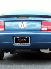 American Car Craft Black Solid License Plate Frame w/Mustang Lettering Ford Mustang 2005-2009                                     - ACC-272016-SBLK - Image 2
