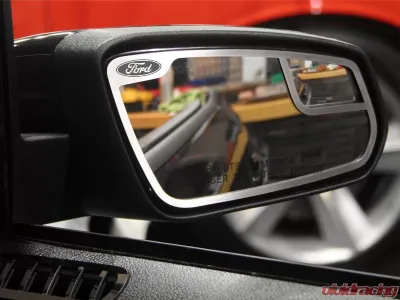 American Car Craft 2Pc Brushed Stainless Steel Side View Mirror Trim Ford Mustang 2011-2012 - ACC-272017