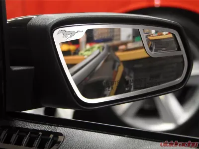 American Car Craft 2Pc Pony Style Brushed Stainless Steel Side View Mirror Trim Ford Mustang 2011-2012 - ACC-272019