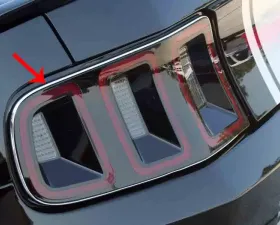 American Car Craft 2Pc Chrome Vinyl Trim Taillight Trim Kit Ford Mustang 2010-2013