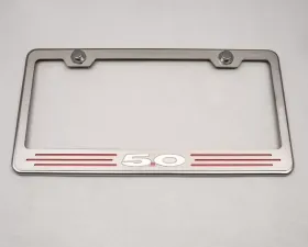American Car Craft Black Carbon Fiber 5.0 Stainless Steel Custom Ford License Plate Frame Ford Mustang GT