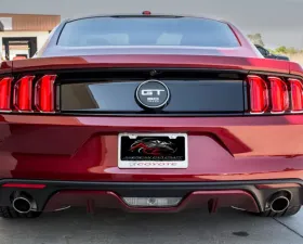 American Car Craft Black Carbon Fiber Stainless Steel Custom Coyotte License Plate Frame Ford Mustang GT