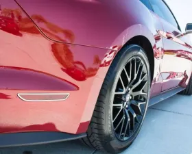 American Car Craft 2Pc Polished Stainless Steel Side Marker Light Trim Kit Ford Mustang 2015