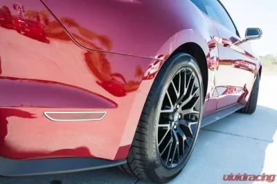 American Car Craft 2Pc Polished Stainless Steel Side Marker Light Trim Kit Ford Mustang 2015 - ACC-272032