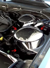 American Car Craft 4Pc Stand Alone Polished Stainless Steel Shock Tower Covers Ford Mustang V6 | GT 2005-2009                                     - ACC-273013 - Image 2