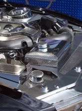 American Car Craft Brushed Stainless Steel Perforated Front Header Plate Ford Mustang GT 2010-2012                                     - ACC-273020 - Image 3