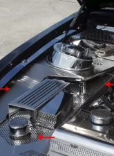 American Car Craft 5Pc Stainless Steel Fender Covers w/Caps Ford Mustang GT 2010-2012                                     - ACC-273021 - Image 2