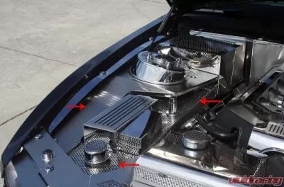 American Car Craft 5Pc Stainless Steel Fender Covers w/Caps Ford Mustang GT 2010-2012 - ACC-273021