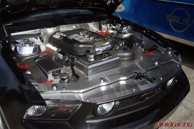 American Car Craft 5Pc Stainless Steel Fender Covers w/Caps Ford Mustang GT 2010-2012 - ACC-273021