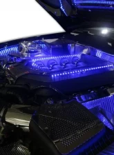 American Car Craft 4Pc Polished/Perforated Stainless Steel Shock Tower Covers Ford Mustang GT 2010-2014                                     - ACC-273023 - Image 2