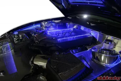 American Car Craft 4Pc Polished/Perforated Stainless Steel Shock Tower Covers Ford Mustang GT 2010-2014 - ACC-273023