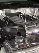 American Car Craft 9Pc White LED Illuminated Engine Shroud Kit Ford Mustang GT 2010-2014                                     - ACC-273028-WHTL - Image 2