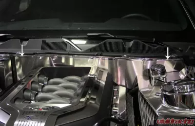 American Car Craft Brushed Stainless Steel False Firewall Ford Mustang GT 2011-2014 - ACC-273031