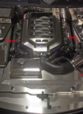 American Car Craft 5Pc Yellow LED Illuminated Fender Covers w/Caps Ford Mustang GT 2010-2012                                     - ACC-273038-YLWL - Image 3