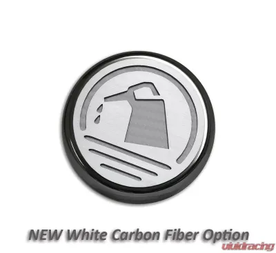 American Car Craft 5Pc White Carbon Fiber Automatic Transmissions Fluid Cap Cover Ford Mustang 2005-2009 - ACC-273041-WHT
