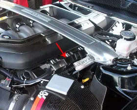 American Car Craft Brushed Powered By Ford Etched Fuel Rail Cover Ford Mustang GT 2011-2017