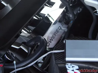 American Car Craft Brushed Powered By Ford Etched Fuel Rail Cover Ford Mustang GT 2011-2017 - ACC-273046-B