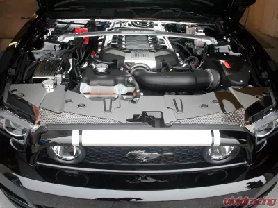 American Car Craft 11Pc Polished Stainless Steel Front Header Plate Ford Mustang GT 2013-2014 - ACC-273047