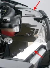 American Car Craft 11Pc Polished Stainless Steel Front Header Plate Ford Mustang GT 2013-2014                                     - ACC-273047 - Image 3