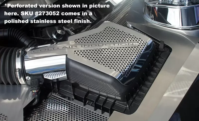 American Car Craft 2Pc Polished Stainless Steel Air Box Cover w/Etched Lettering Ford Mustang GT 2011-2013 - ACC-273052