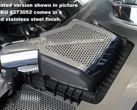 American Car Craft 2Pc Polished Stainless Steel Air Box Cover w/Etched Lettering Ford Mustang GT 2011-2013