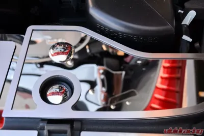 American Car Craft 4Pc Polished w/Brushed Trim Front Header Plate Ford Mustang 2015-2017 - ACC-273054