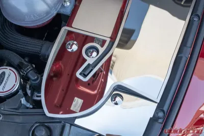 American Car Craft 4Pc Polished w/Brushed Trim Front Header Plate Ford Mustang 2015-2017 - ACC-273054