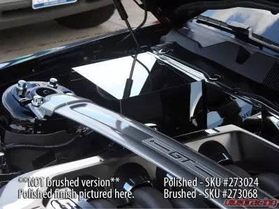 American Car Craft Brushed Stainless Steel Battery Cover Ford Mustang GT 2010-2014 - ACC-273068