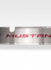 American Car Craft Green Carbon Fiber Brushed Mustang Radiator Cover Vanity Plate Ford Mustang GT 2015-2017                                     - ACC-273070-GRN - Image 2