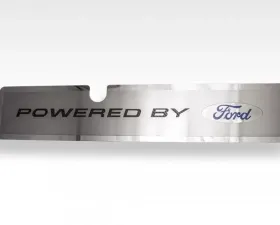 American Car Craft Black Carbon Fiber Powered by Ford Vanity Plate Radiator Cover Ford Mustang GT 2015-2017