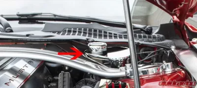 American Car Craft Polished Stainless Steel Master Cylinder Cover Ford Mustang 2015-2023 - ACC-273082