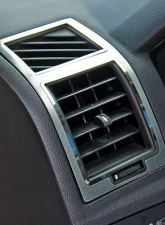 American Car Craft 2Pc Stainless Steel A/C Vent Trim Outer Brushed Stainless w/Polished Trim Chrysler 300 2005-2010                                     - ACC-301003 - Image 3