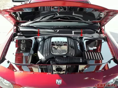American Car Craft Polished Stainless Steel False Firewall Dodge Charger | Magnum | Chrysler 300C 2005-2010 - ACC-303005
