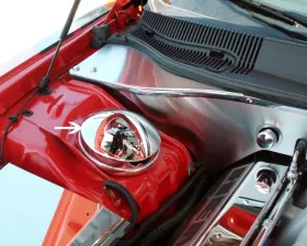 American Car Craft Classic Chrome Shock Tower Dome Covers Dodge Charger | Magnum | Chrysler 300C 2005-2012