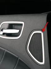 American Car Craft 2Pc Brushed Stainless Steel Rear Speaker Trim Rings Dodge Charger | Chrysler 300 2011-2013                                     - ACC-331002-B - Image 2