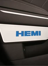 American Car Craft 2Pc Brushed Black Front Door Badges w/HEMI Inlay Dodge Charge | Chrysler 300 2011-2013                                     - ACC-331008-BBLK - Image 2