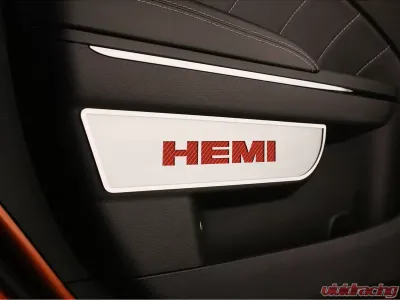 American Car Craft 2Pc Brushed Black Front Door Badges w/HEMI Inlay Dodge Charge | Chrysler 300 2011-2013 - ACC-331008-BBLK