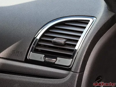 American Car Craft Outer Polished/Brushed Stainles Steel A/C Vent Trim Chrysler 300 2011-2018 - ACC-331019