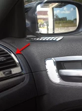 American Car Craft Outer Polished/Brushed Stainles Steel A/C Vent Trim Chrysler 300 2011-2018                                     - ACC-331019 - Image 3