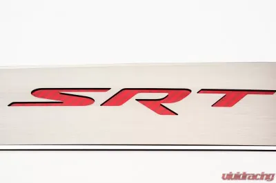 American Car Craft Black Carbon Fiber Polished Trim SRT Front Door Badges Dodge Charger 2011-2018 - ACC-331046-BLK