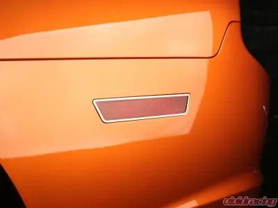 American Car Craft 2Pc Polished Stainless Side Marker Light Trim Rings Dodge Charger 2011-2013 - ACC-332003